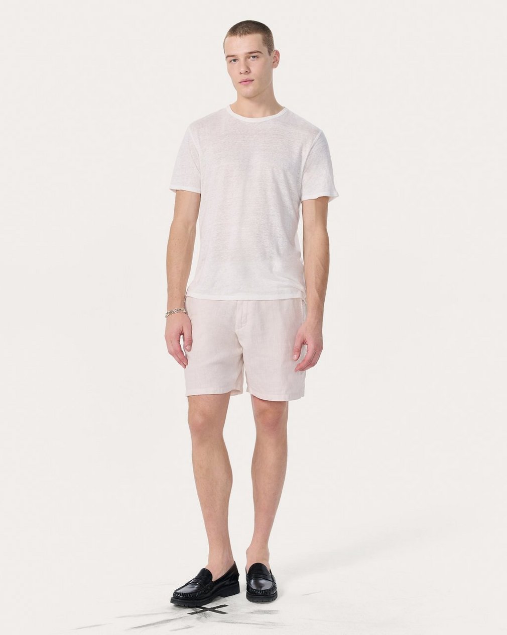 Classic Linen Tee - Chalk - Image 3