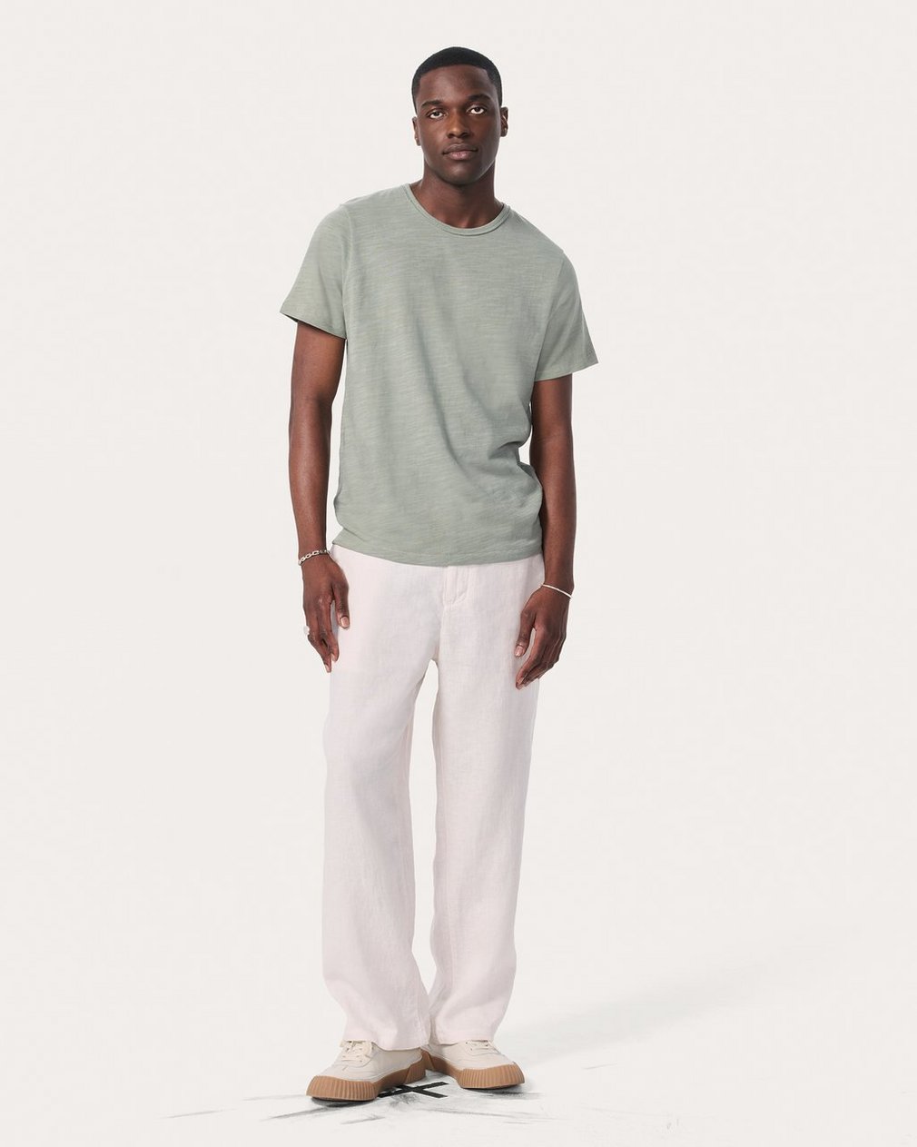 Classic Flame Tee - Leaf Grey - Image 3
