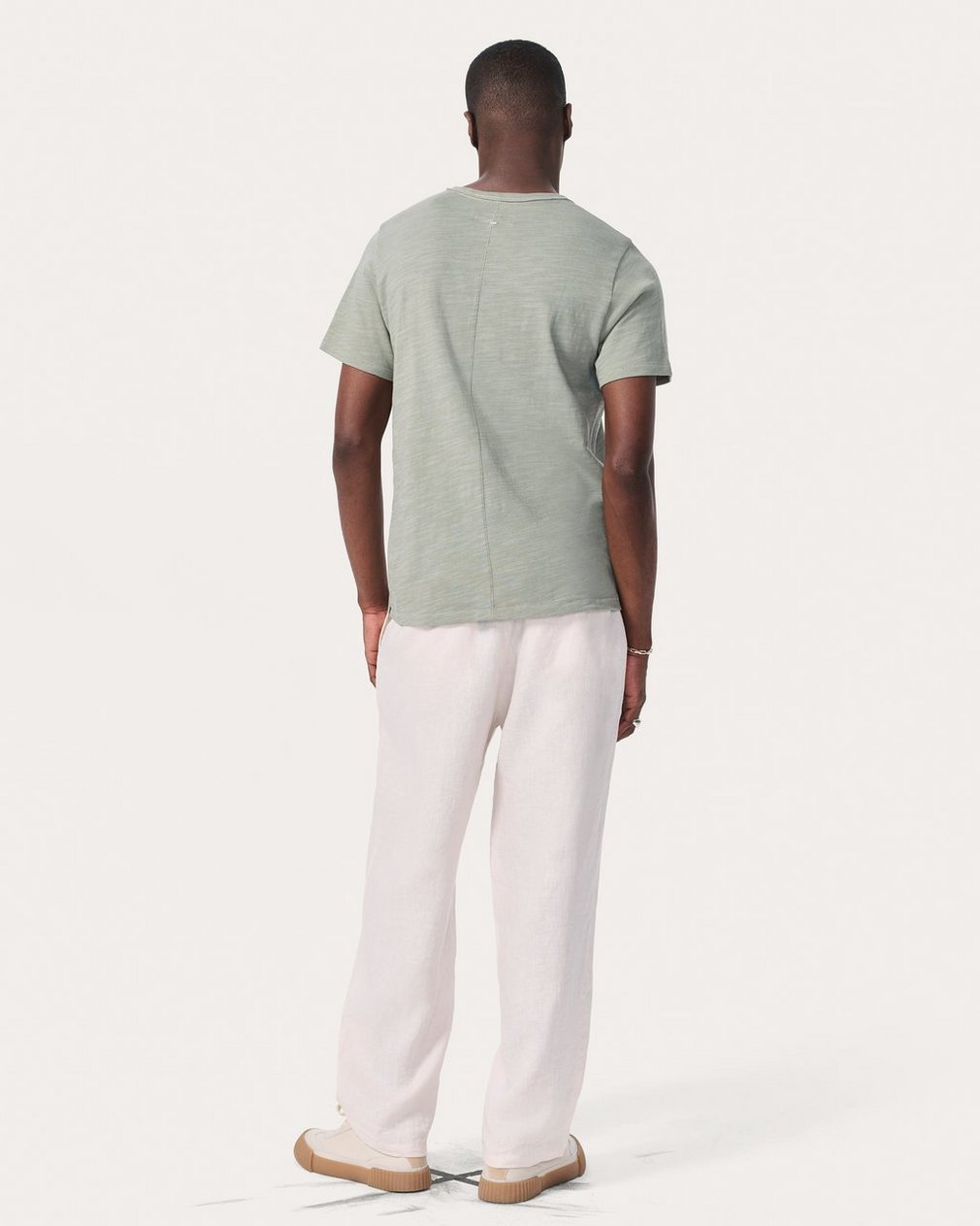 Classic Flame Tee - Leaf Grey - Image 6