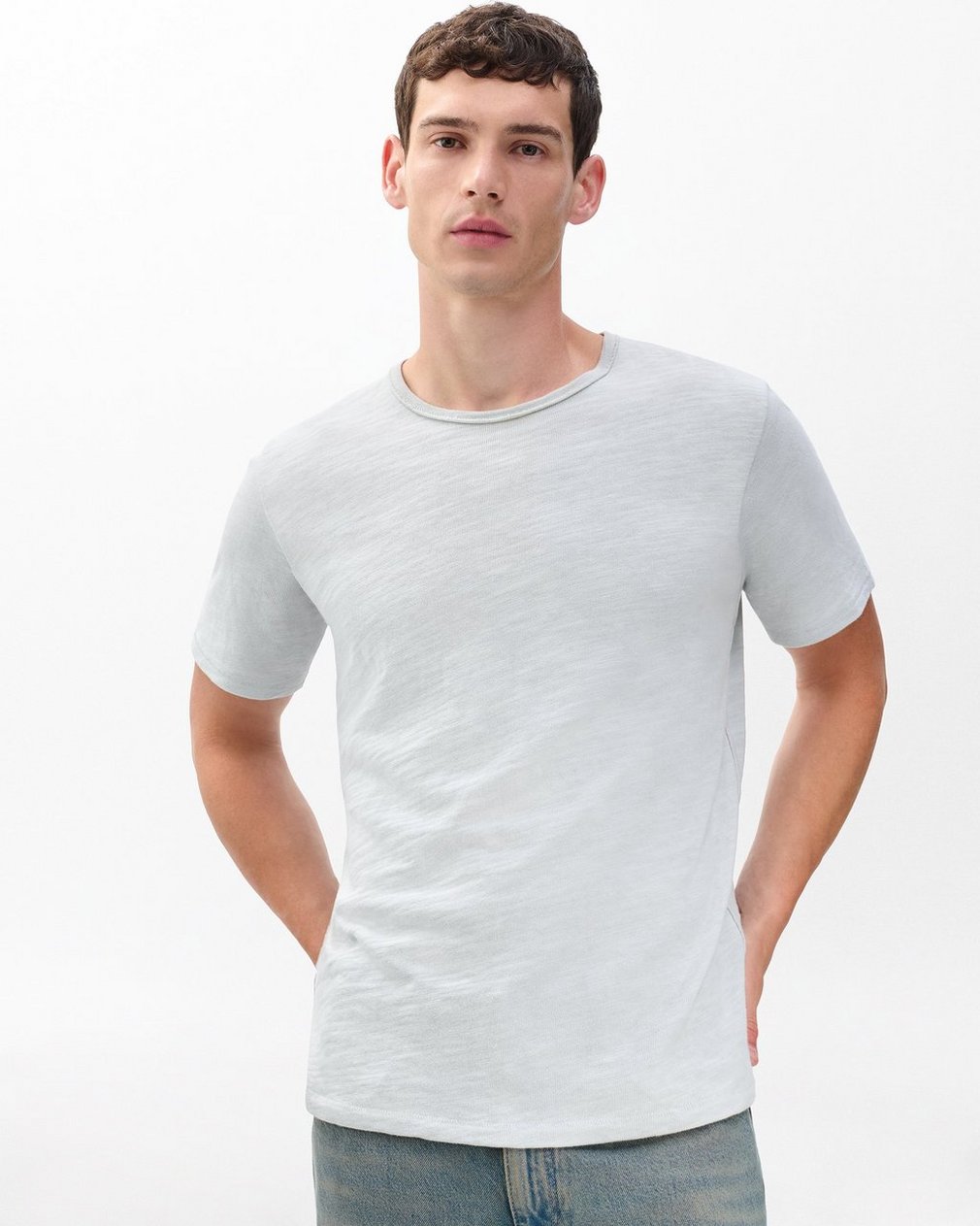Classic Flame Tee - Grey Ice - Image 2