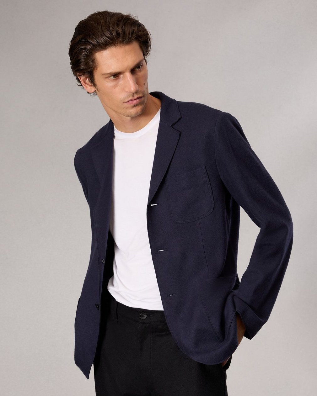 Achilles Knit Blazer - Dark Sapphire - Image 3