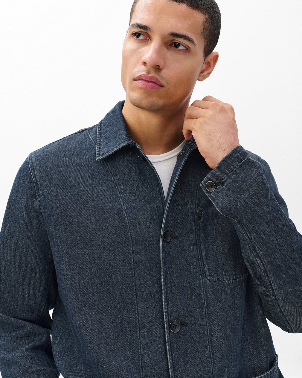 Evan Denim Chore Jacket - Indigo - Image 4