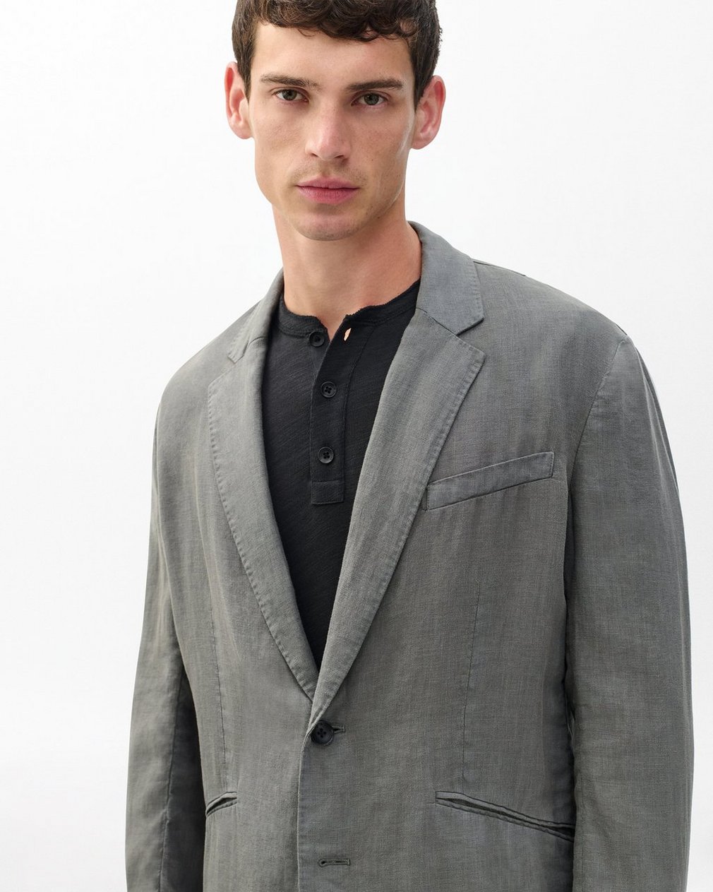 Butler Linen Blazer - Pavement - Image 4