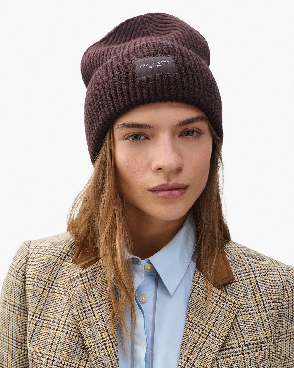 Blake Wool Beanie - Chocolate Brown - Image 2