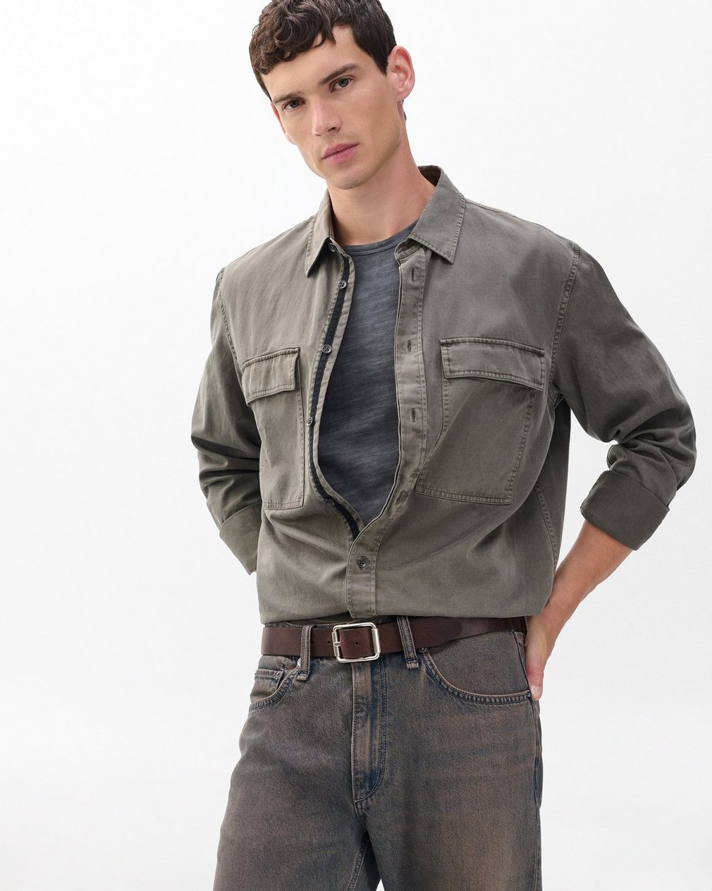 Evan Leather Belt - Dark Espresso - Image 2