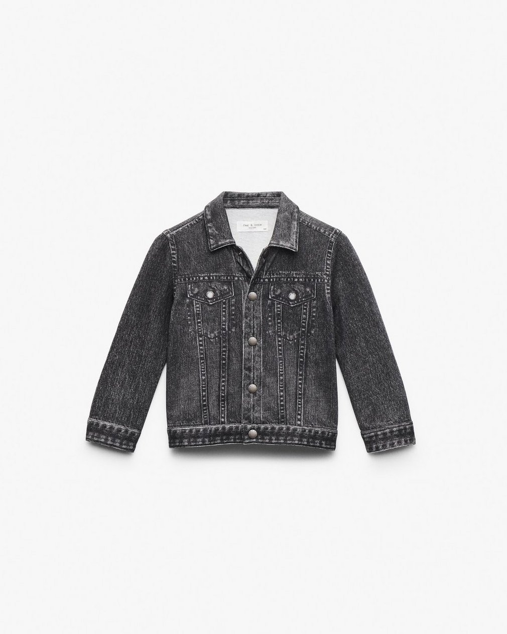 Mini Miramar Trucker Jacket - Faded Black - Image 3